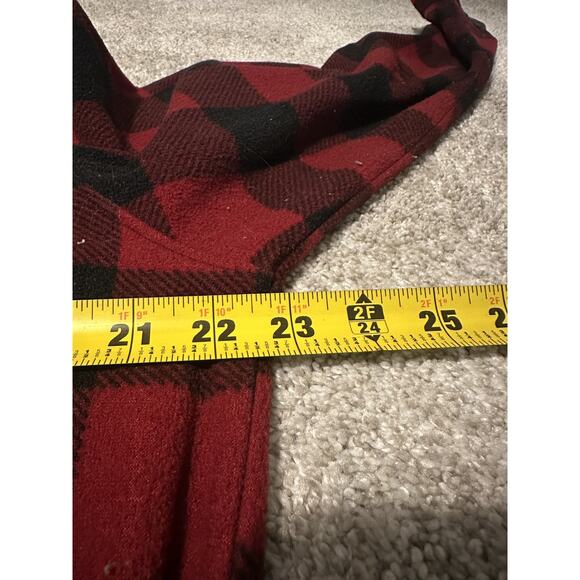 Wrangler Men’s M Red Black Buffalo Plaid Flannel Shirt Long Sleeve Outdoor - Picture 4 of 6